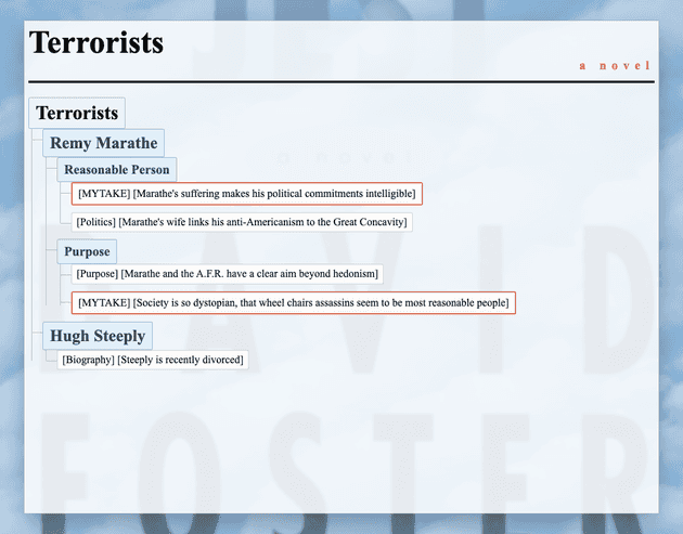 Note tree: Terrorists